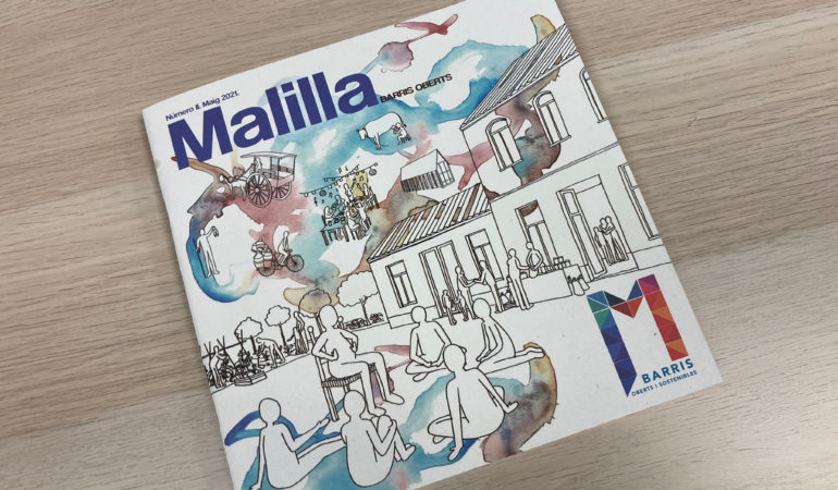 Portada del número 2 de la revista Barris Oberts Malilla